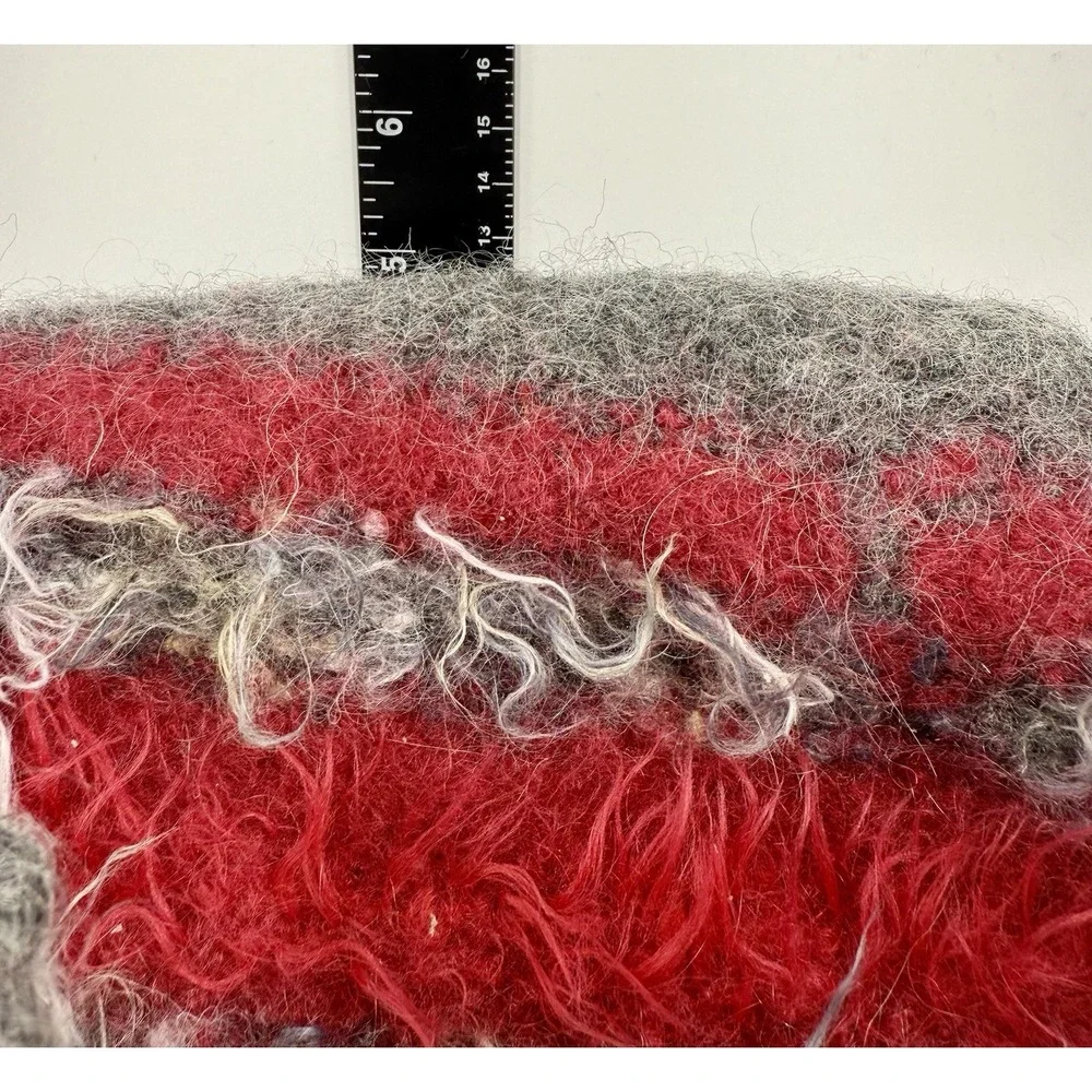 Vintage Mohair Wool Felted‎ Handbag Handcrafted Artisan Made 8